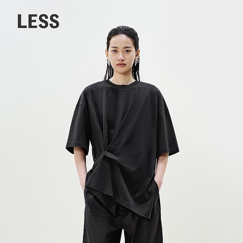 LESS Cotton Crew Neck Short Sleeve T-Shirt