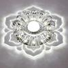 9W Crystal Flower Chandelier Crystal Petals Pendant Lamp LED Ceiling Lights  Kitchen