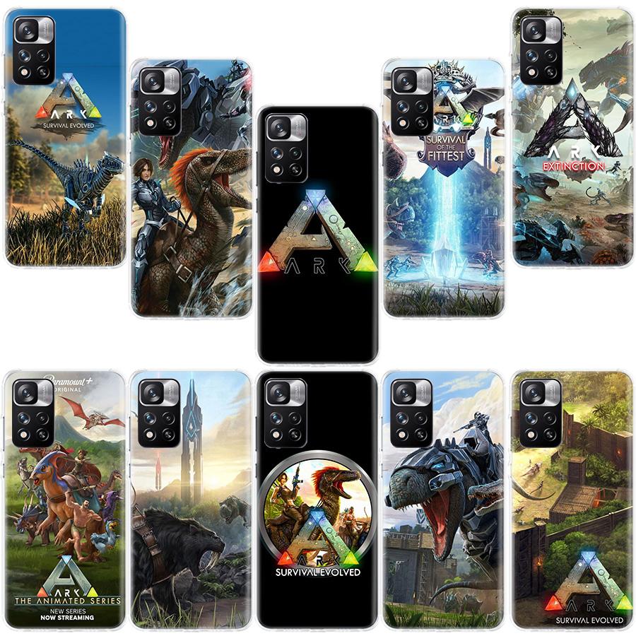 Чехол для телефона ARK Survival Evolved Для Redmi Note 13 12 Pro Plus 14 15 Pro 5G 11 11T 11E 11S 10 Pro 10S 9 9S Прозрачный чехол для мобильного телефона