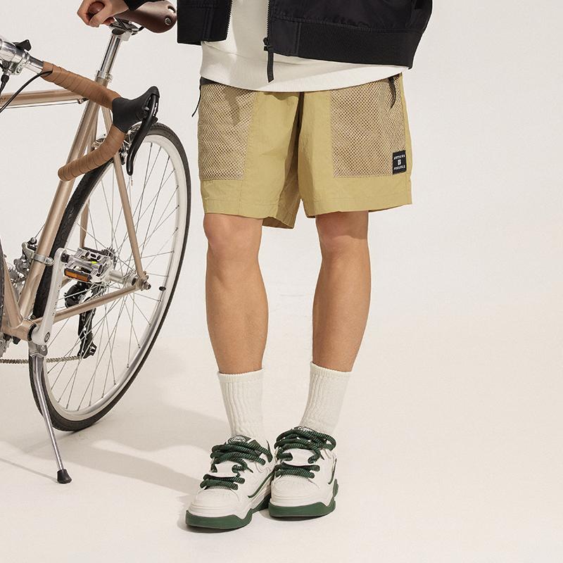 Li Ning Sports Fashion Series Ice Silk быстросохнущие прохладные удобные свободные влагоотводящие устойчивые к ультрафиолетовому излучению спортивные шорты мужские шорты цвета хаки AKSU633-4