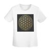 The Flower Of Life Gold Unisexdala TShirt Women Short Sleeve T Shirts Crew Neck Clothes Cotton Summer Tees Streetwear