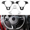 Для VW Volkswagen Golf 7 GTI MK7 Jetta MK6 2015-2020 Polo 2017-2019 Автоаксессуары ABS Накладка на кнопку рулевого колеса Рамка Отделка