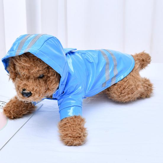 Yousheng Собака Плащ Тедди Куртка Пальто Щенок С Капюшоном Светоотражающая Водонепроницаемая Одежда Для Домашних Животных