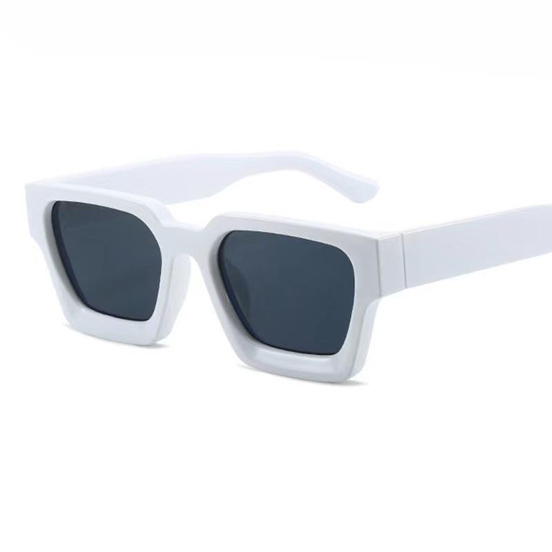 2025 European and American Thick Frame Sunglasses Trendy Square Frame Eyeglasses Stylish Cross-border Oversized Aviator Glasses