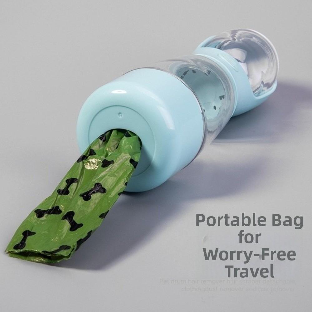 Food Container 3 in 1 Pet Outdoor Companion Cup Portable Leak Proof Dog Food Dispenser Plastic Dog Water Bottle Outdoor Walking