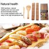 Bamboo Sushi Maker Set Sushi Rolling Mat Kits Sushi Curtain Blade Spoon and Chopsticks Set