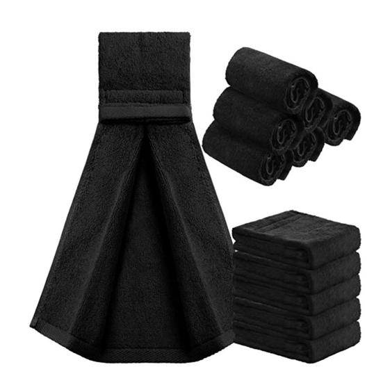 3 шт., набор хлопковых футбольных полотенец, легко чистящиеся, удобные застежки-ленты, впитывающие полотенца для рук для тренажерного зала, йоги, гольфа