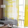 Картина маслом, геометрическая желтая вуаль, прозрачные шторы, шифоновая тюль для гостиной, окна, занавеска для кухни, спальни, домашний декор