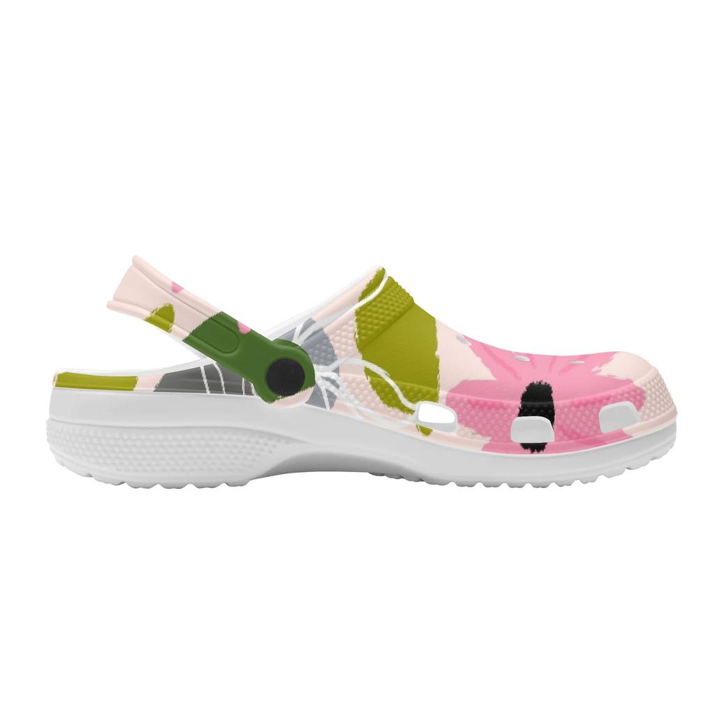 Color Print EVA Clogs Women Men Ventilated Breathable Slip On Casual Shoes Soft Sole Summer Sandals Lightweight Daily Wear