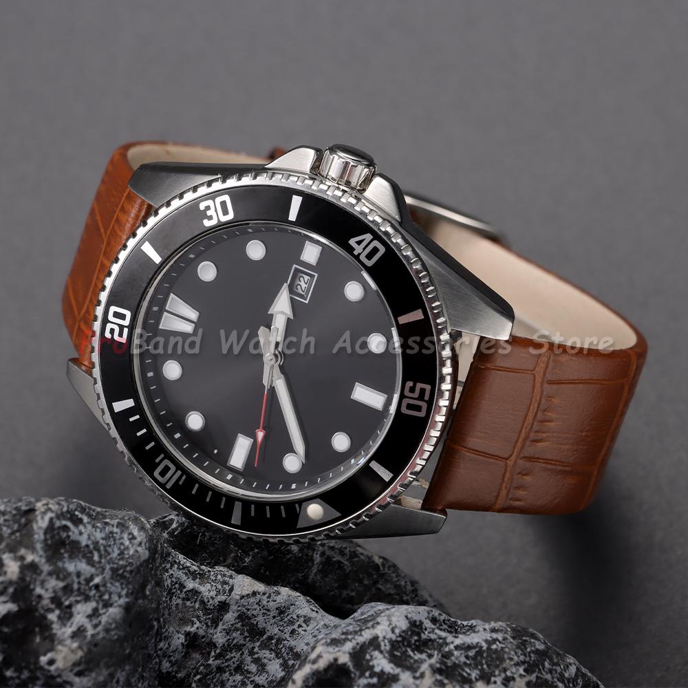 12mm 14mm 16mm 18mm 20mm 22mm Soft Leather Strap for Seiko for Omega Watch Bands Waterproof Wristband Crocodile Pattern Bracelet