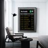 Винтажная доска аэропорта, доска прибытия, постеры с принтом, холст, картина, мотивационная цитата, настенное искусство, украшение для комнаты