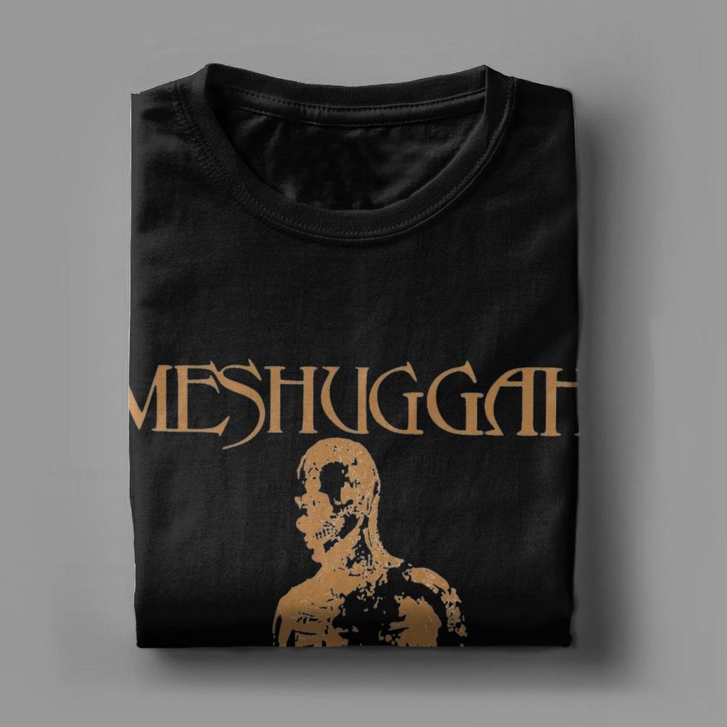 Винтажные оранжевые футболки Meshuggah Burning Man, мужские хлопковые футболки с круглым вырезом, футболки с коротким рукавом, новое поступление, топы