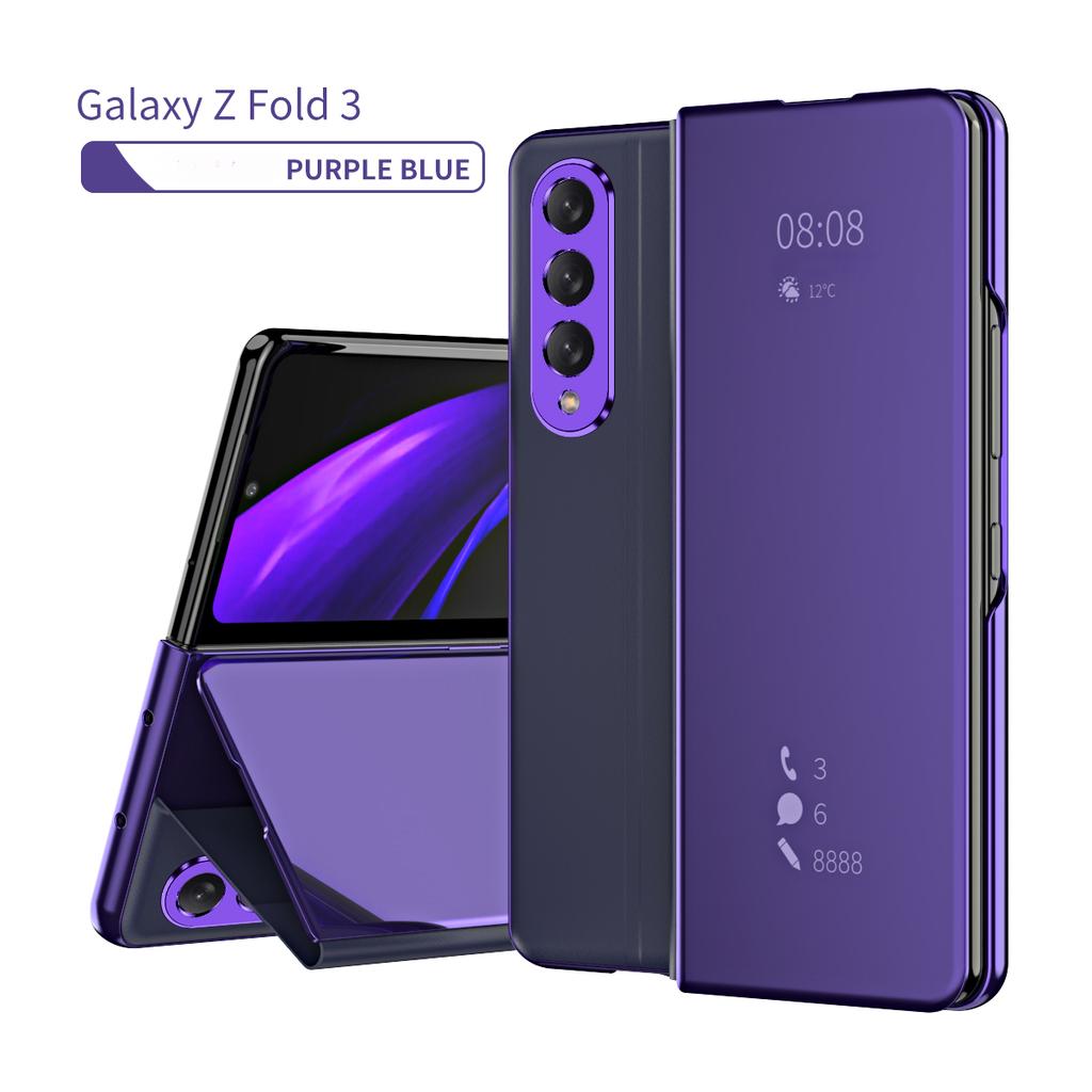 Ультратонкий зеркальный чехол для телефона Samsung Galaxy Z Fold 5, 4, 3, 2, 5G, мобильные телефоны Fold5 Flod3 Flod4, складной чехол с полным покрытием
