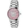YA1264166 G-Timeless розовые перламутровые часы унисекс