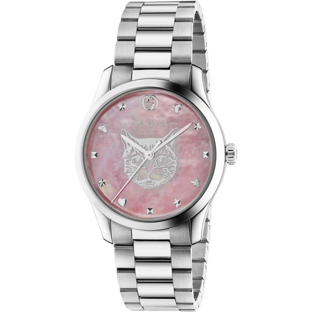 Gucci YA1264166 G-Timeless розовые перламутровые часы унисекс