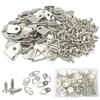 Picture Frame Hardware, Hanging Hardware, 50-Pack Per Box, Available In 3 Colors: Black, Silver, and Gold. Frame Hanging Hardware with Wood Screws and