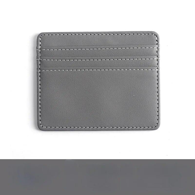 1 шт., держатель для удостоверений личности из искусственной кожи, яркий цвет, банковская коробка для кредитных карт, тонкий чехол для карт с несколькими слотами, кошелек для женщин и мужчин, чехол для визитных карточек
