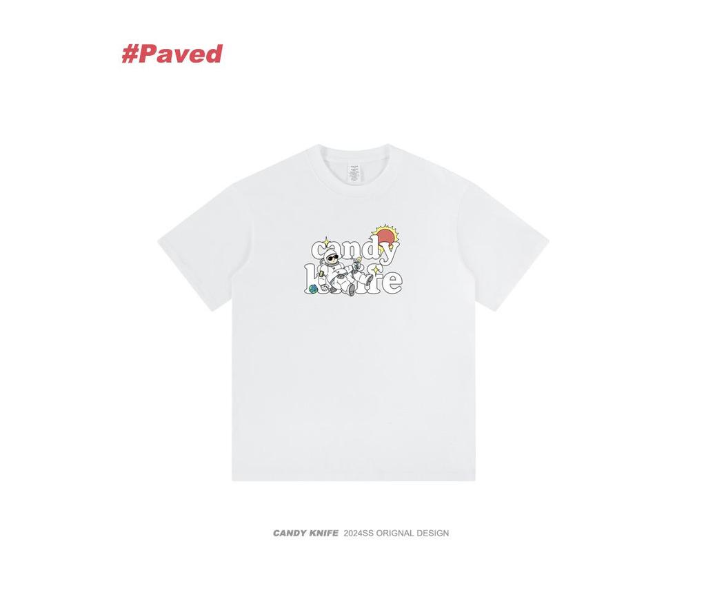 Summer 2024 Fun Cartoon Print Multi-Color Casual T-Shirt for Men & Couples