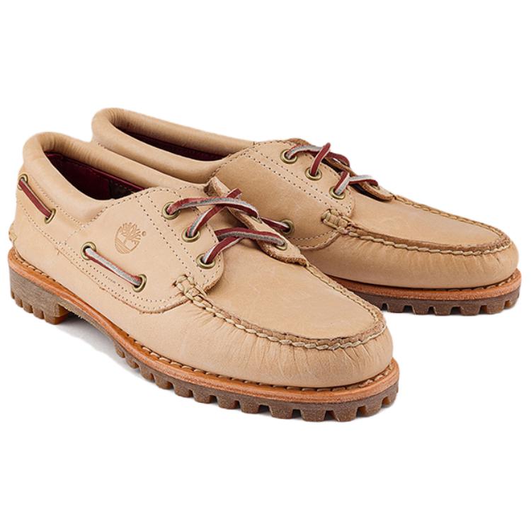 Timberland Женская лодочная обувь Noreen с 3 люверсами, ручной работы, светло-бежевая A2GNVEN2