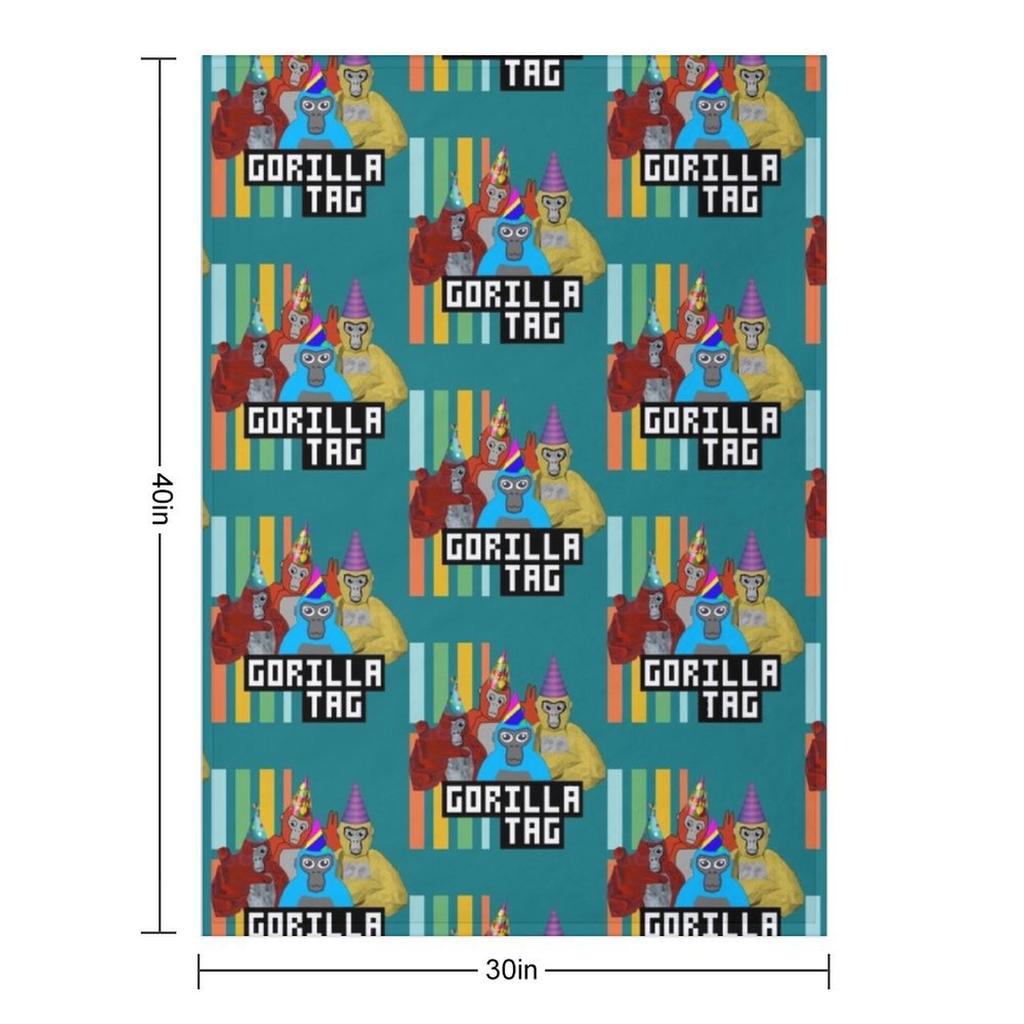 Gorilla Tag Party Time 5 Throw Blanket warm winter Tourist Blankets For Sofas Extra Large Throw Blankets