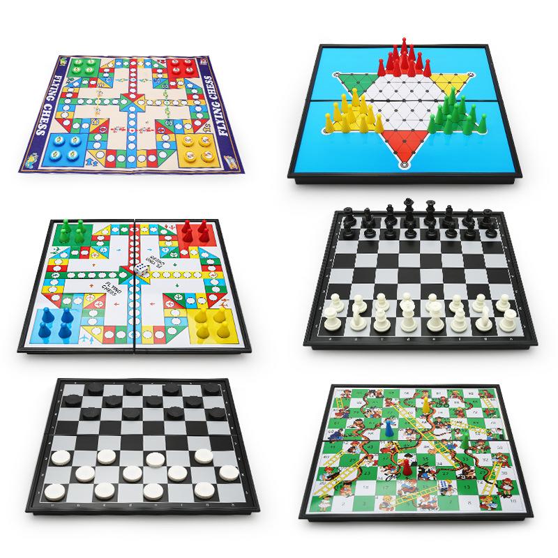 Настольные игры Шахматная доска Игрушки Шахматы Летающие шахматы Змея Шашки Гобан Магнитная шахматная доска Игрушки