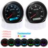 85mm Tachometer With 7 Colors Backlight 3000 4000 6000 RPM Meter With Digital Hour Meter For Car Truck Marine Motorcycle 9-32V