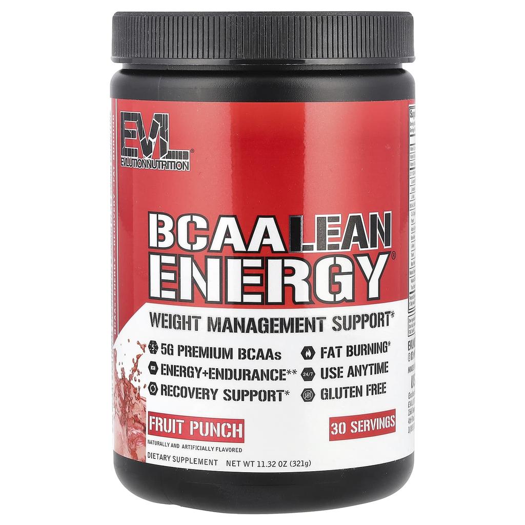 Bcaa Lean Energy, Fruit Punch, 321G(11.32Oz)