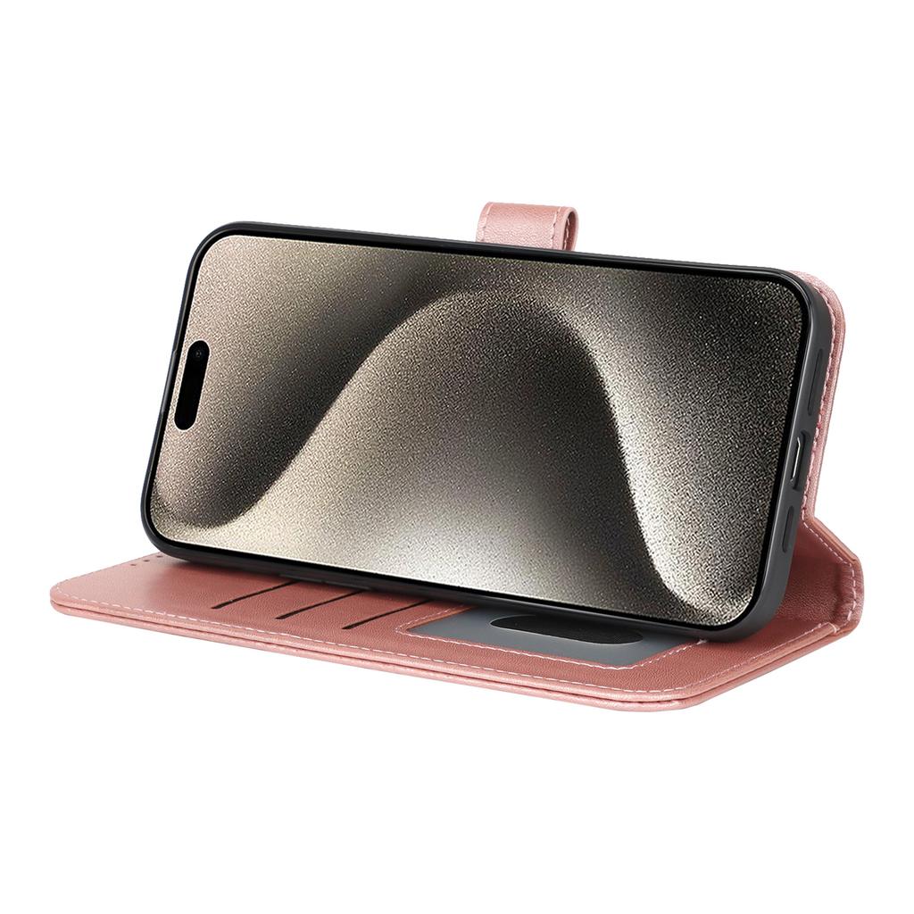 For iPhone 15 Pro Max Stand Case Shockproof Leather Wallet Phone Cover