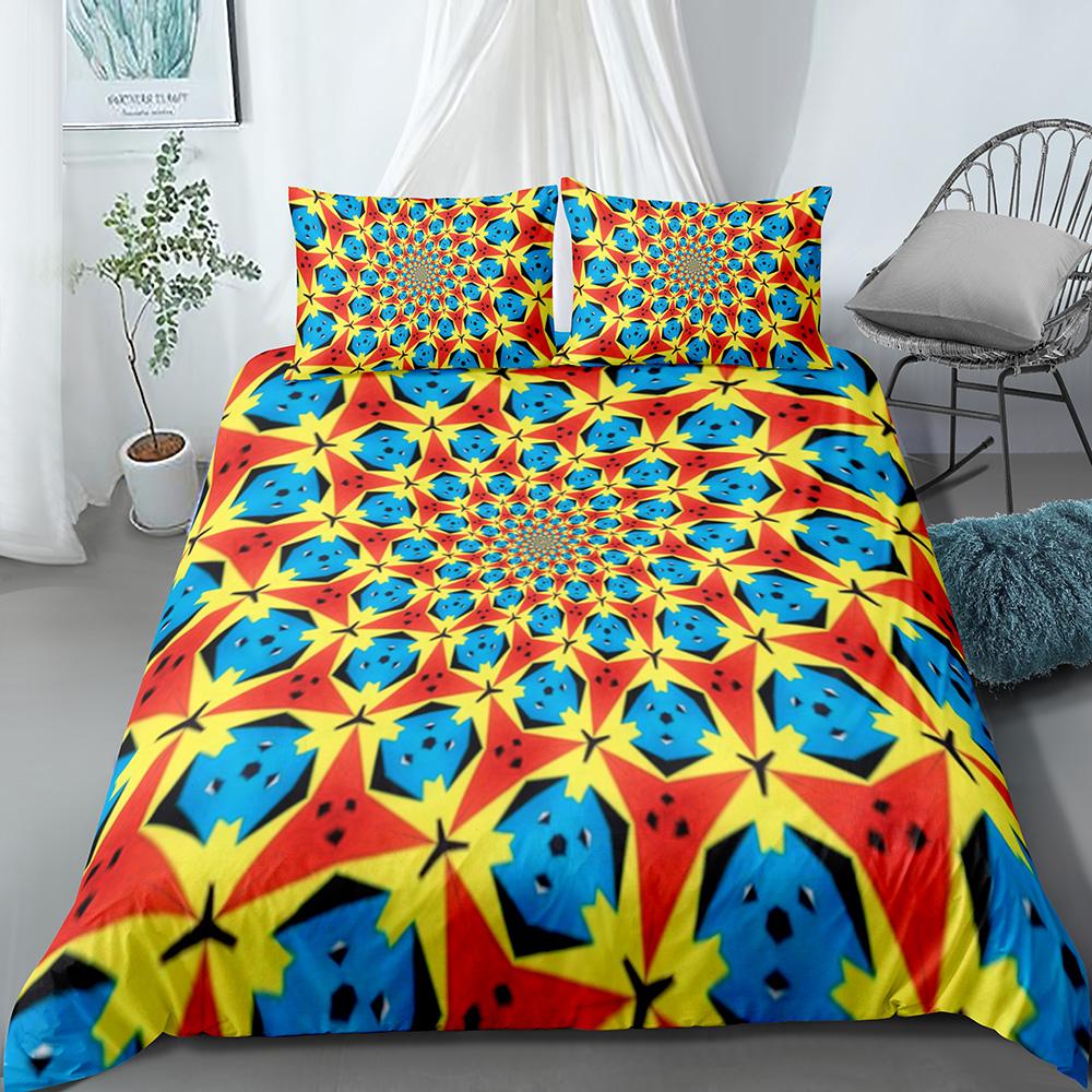 Abstract Duvet Cover King/Queen Size Modern Gothic Simple Strokes Face Bedding Set Abstraction Art 2/3PCS Polyester Quilt Cover