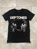 Deftones Группа Кот графика короткий рукав Мужчины Женщины футболка 90-е Унисекс Футболка