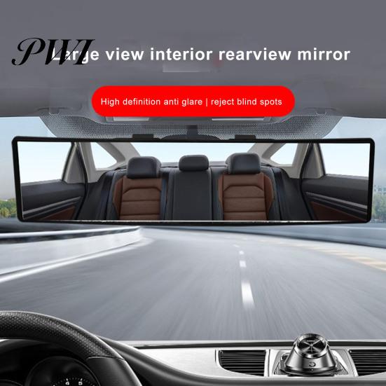 Car Rearview Mirror Interior Rear View Highly Clear Convex Panoramic Wide Angle No Blind Anti-glare Spot Universal Auto SUV Truck Glass Backup Assist