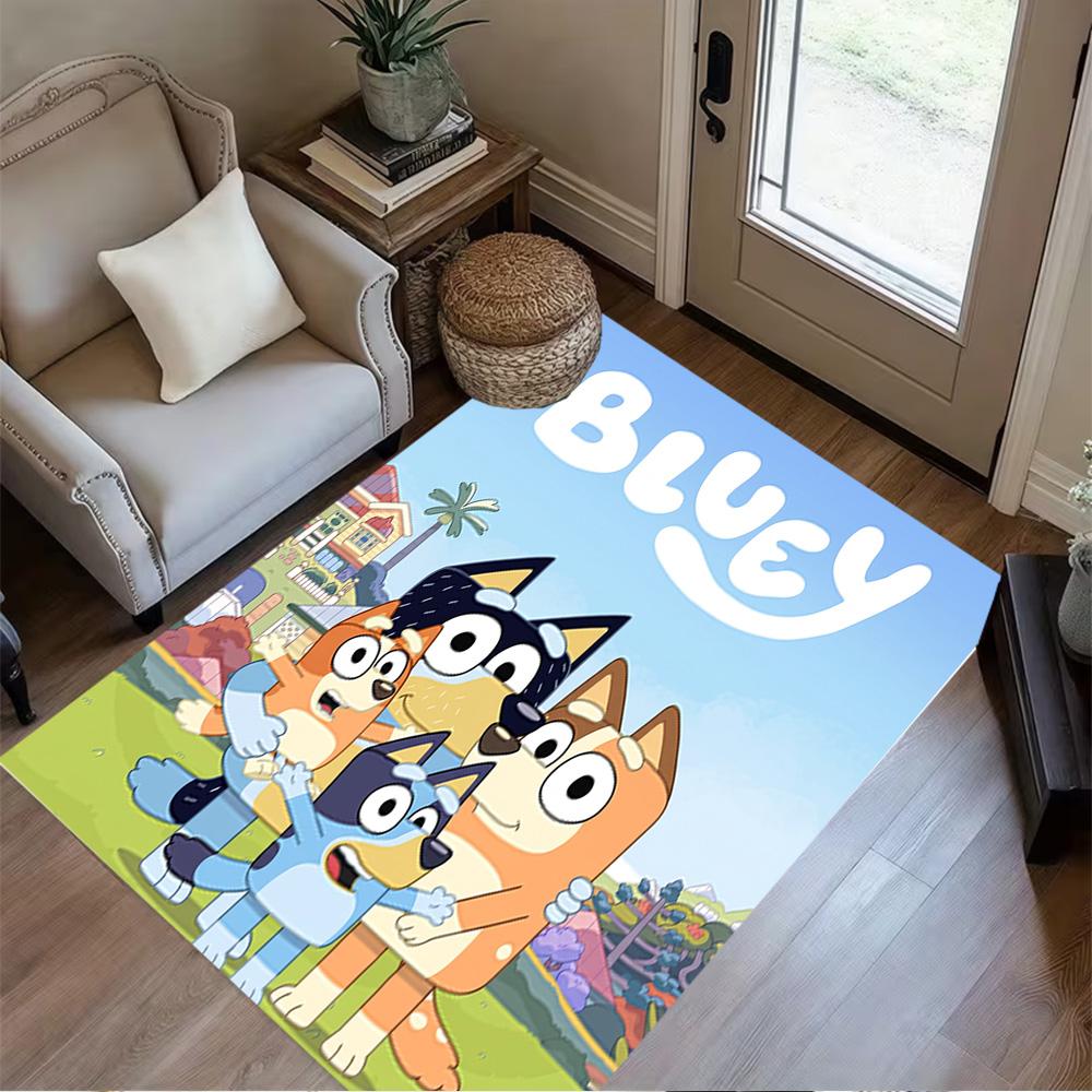 Bluey's Festive Friends Carpet Perfect for Decorate room Balcony Kitchen Bedrooms Antislip Carpet Office home decor Spiritual Gift