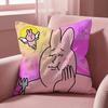my friend rabbit Cushion Cover Multi-Scene Pillow Cover for Home & Car - Reversible, Soft & Durable for Daily Use