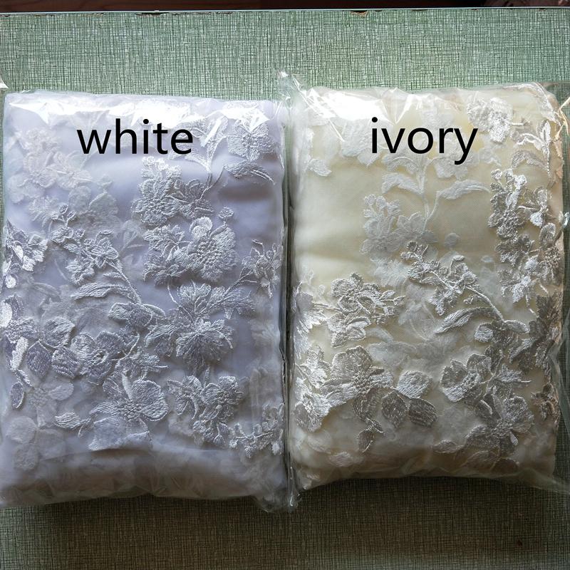 Настоящее фото 3м.4м.5м однослойная свадебная фата с расческой белая кружевная фата цвета слоновой кости с аппликацией соборная свадебная фата