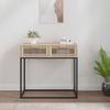 VidaXL Console Table, Side Table with 3 Drawers, Living Room Storage Furniture, Scandinavian, Brown Wood 352105