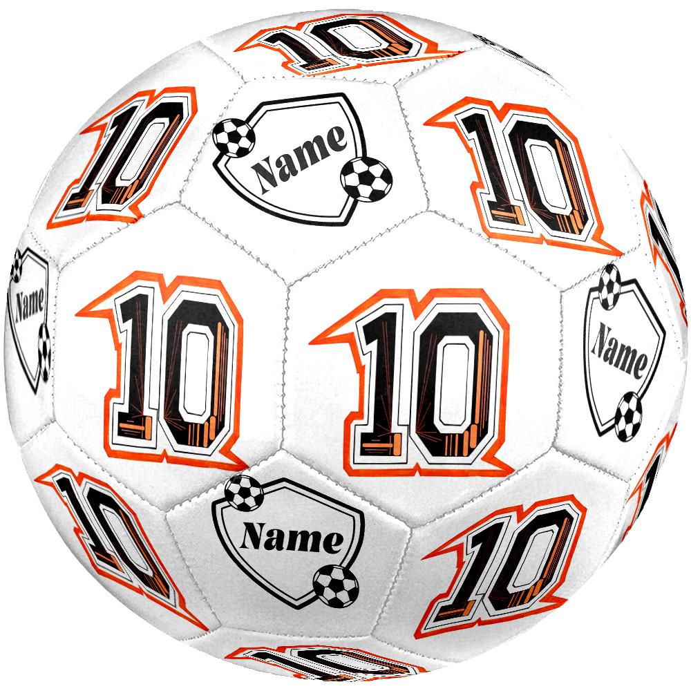 Number Ten Celebration Customize Your Name Size 5 Soccer Ball Machine Sewn Indooroutdoor Universal Football Customize Exclusive Personalized Name For