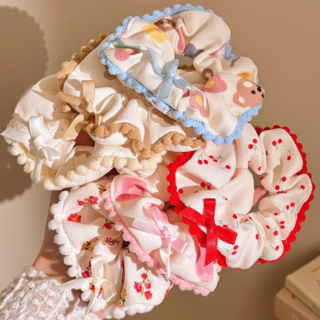 Сладкая вишня бант резинка для волос - Высокоэластичная резинка для волос для хвостика