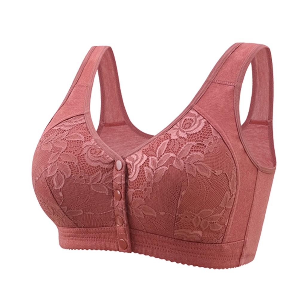 Underwear Women's Sleep Gathering Front Buckle Without Steel Ring Vest Bra