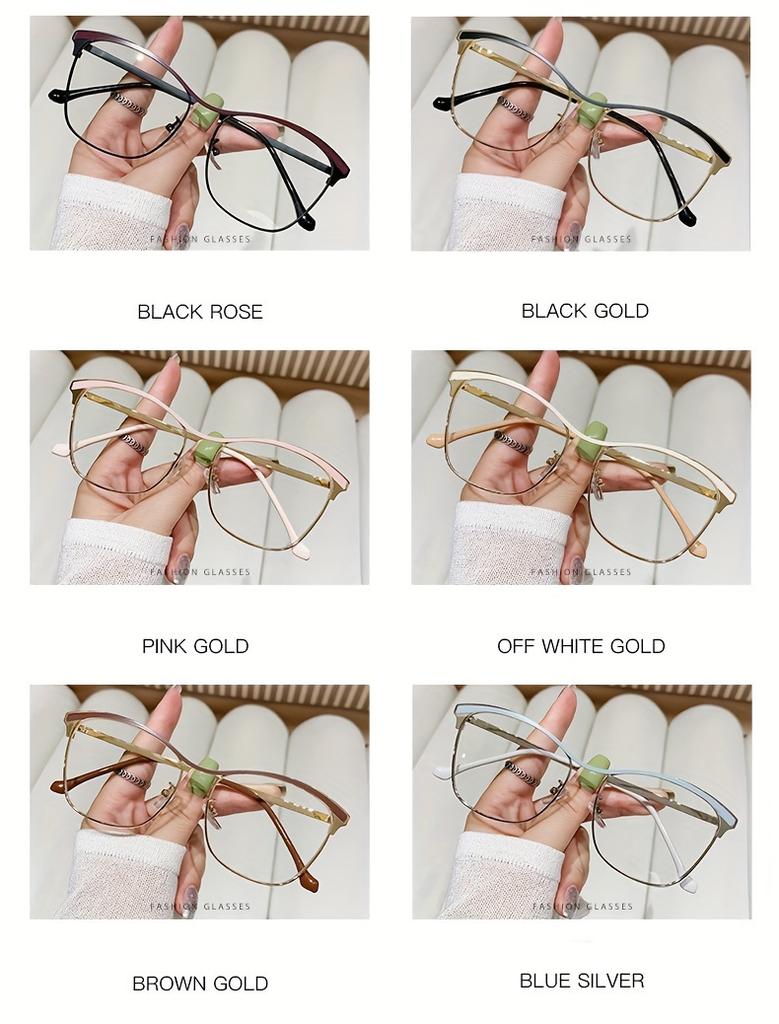 Trendy Blue Light Blocking Glasses For Women Fashionable High End Anti Radiation Eyewear With One Piece Beam Frame