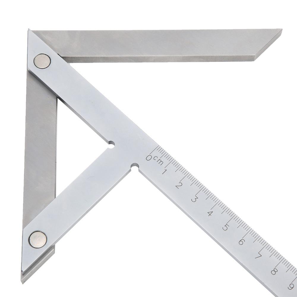 Carbon steel Angle Gauge Protractor 45/90 Degree Center Marker Ruler Marking Layout