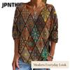 Женские модные повседневные блузки и рубашки JPNTKY с длинным рукавом и круглым вырезом