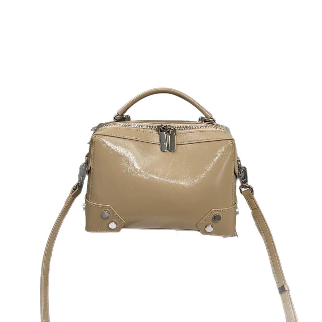 Женская сумка через плечо из коровьей кожи, универсальная, женская, простая, сумка для покупок, большая вместимость, практичная, однотонная кожа