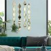 Self-adhesive Acrylic Mirror Wall Sticker Removable Water-Shaped Decals  Hallway