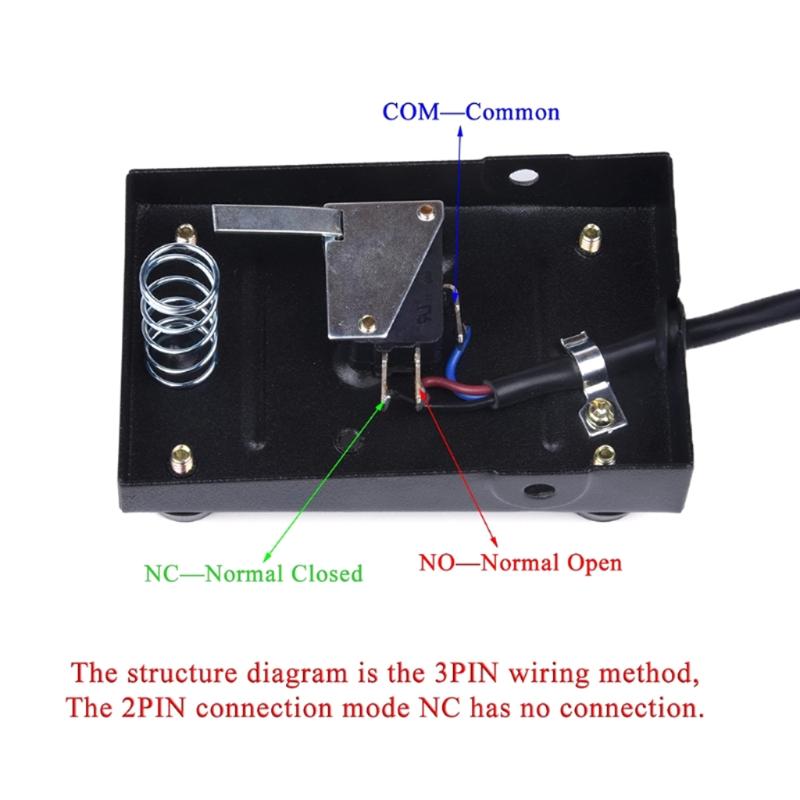 Металлическая педаль ножного управления с 2 контактами для точечной сварки, резки TIG, сварочного аппарата, для игр, противоскользящая