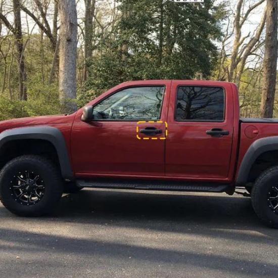 Exterior Door Handle Black For Chevrolet Colorado Front Driver Side 2004-2012 EK