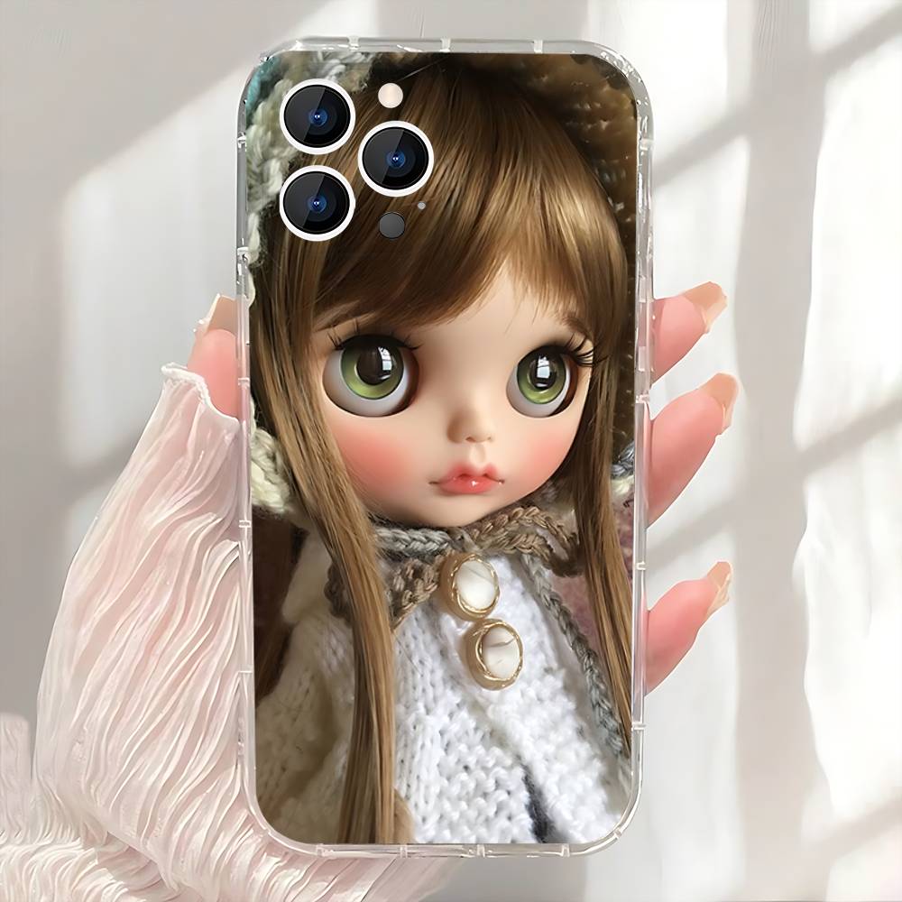 CUTE B-BlytheS Dolls Phone Case For iPhone 17,16,15,14,13,12,11 Pro,Max,Plus,X,XS,XR,SE4,E Mini Transparent Soft Cover