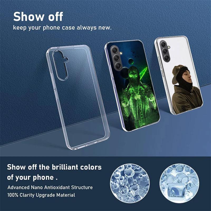 Yeat Rapper AfterLyfe Phone Case for Samsung A16 A26 A36 A56 A17 A37 A57 A07 A06 A02S A03 A04S A05S Galaxy Note 20 10 A50S A71 A