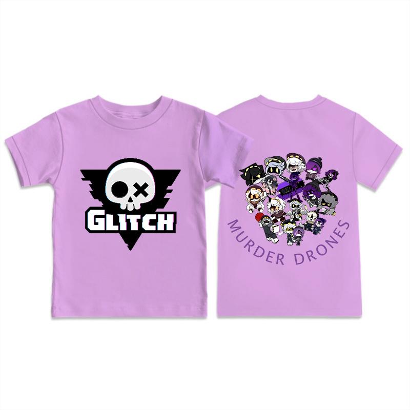 Murder Drones T-shirt Uzi and N Print Casual Kids Short-sleeved Tops Cartoon Anime T Shirts Comfortable Summer Crew Neck T-shirt