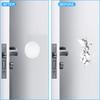 6pcs Baby Transparent Soft Silicone Wall Protector Door Handle Bumper Non-slip Self-adhesive Round Doors Stop Muffler