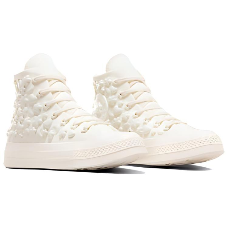 Converse Женские кроссовки Chuck 70 High 3D Charms кремового цвета Egret A06434C